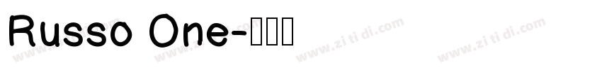 Russo One字体转换